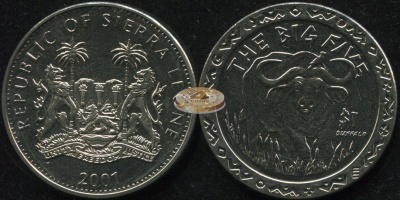 Сьерра Леоне. 1 доллар. 2001 (Unc)