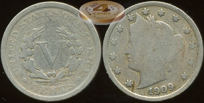США. 5 центов. 1909 (G)