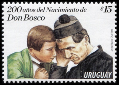 Уругвай. 2015. 200 лет со дня рождения Иоанна Боско (Почтовая марка. MNH OG)