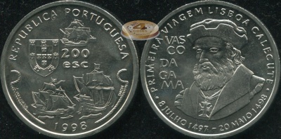 Португалия. 200 эскудо. 1998 (Unc)