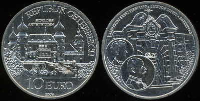 Австрия. 10 евро. 2004 (Unc. Серебро)