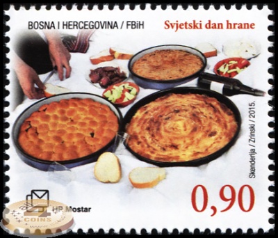 Босния и Герцеговина. 2015. Всемирный день продовольствия (Почтовая марка. MNH OG)