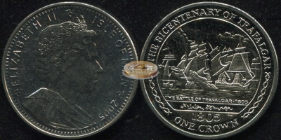 Остров Мэн. 1 крона. 2005 (Unc)