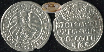 Речь Посполитая. Грошен. 1528 (VF. Серебро)
