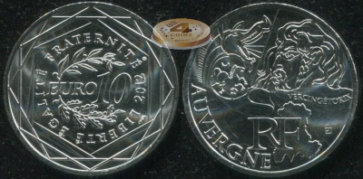 Франция. 10 евро. 2012 (Unc. Серебро)