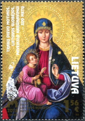 Литва. 2018. 300-летие коронации Образа Тракайской мадонны (Почтовая марка. MNH OG)
