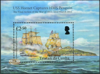 Тристан-да-Кунья. 2015. Последняя битва в войне 1812 года (Блок. MNH OG)
