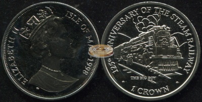 Остров Мэн. 1 крона. 1998 (Unc)