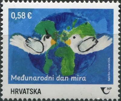 Хорватия. 2024. Международный день мира (Почтовая марка. MNH OG)