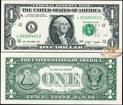 США. 1 доллар (Unc) 2009.L