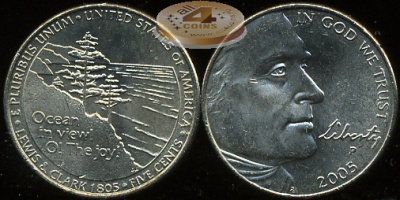 США. 5 центов. 2005.P (Unc)