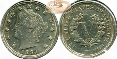 США. 5 центов. 1883 (aUnc)