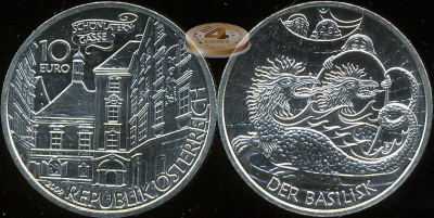 Австрия. 10 евро. 2009 (Unc. Серебро)