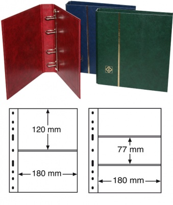 Альбом для банкнот Optima RB с 10 листами для банкнот (Leuchtturm/Lindner)