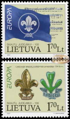 Литва. 2007. 100 лет Скаутскому движению (Серия. MNH OG)