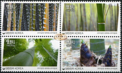 Южная Корея. 2015. Всемирная выставка бамбука. Тамян 2015 (Квартблок. MNH OG)