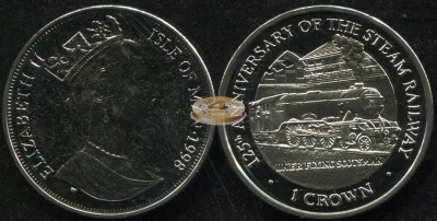 Остров Мэн. 1 крона. 1998 (Unc)