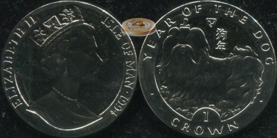 Остров Мэн. 1 крона. 1994 (Unc)