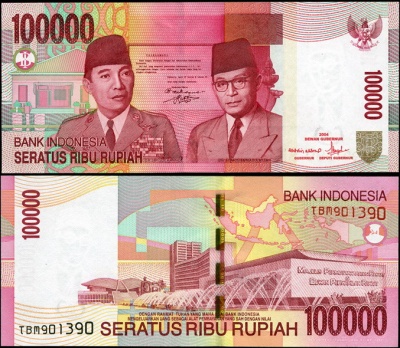 Индонезия. 100000 рупий (Unc) 2004
