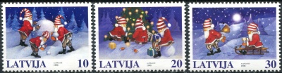 Латвия. 1998. Рождество (Серия Почтовых марок. MNH OG)