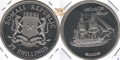 Сомали. 25 шиллингов. 2006 (Proof)
