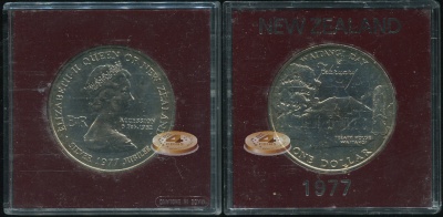 Новая Зеландия. 1 доллар. 1977 (Box-Unc)