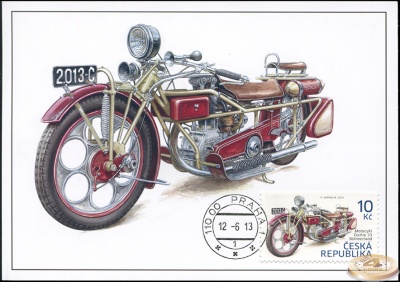 Чехия. 2013. Мотоцикл Čechie 33 - Böhmerland (Картмаксимум. M)
