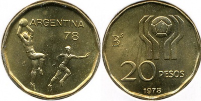 Аргентина. 20 песо. 1978
