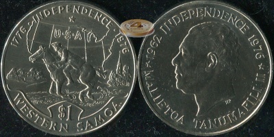 Самоа. 1 тала. 1976 (Unc)