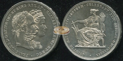 Австро-Венгрия. 2 гульдена. 1879 (Unc. Серебро)