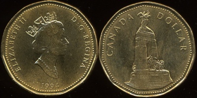Канада. 1 доллар. 1994 (Unc)