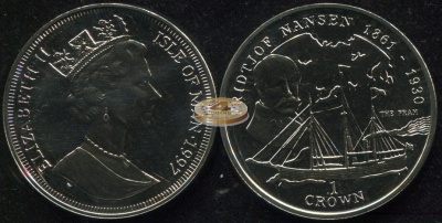 Остров Мэн. 1 крона. 1997 (Unc)