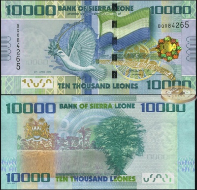 Сьерра-Леоне. 10000 леоне (Unc) 2010