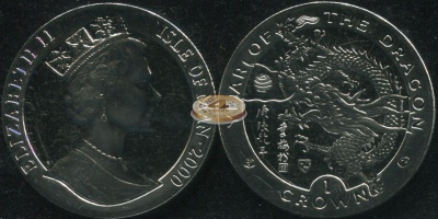 Остров Мэн. 1 крона. 2000 (Unc)
