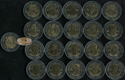 Мексика. Набор №6 (20 монет-биметаллов) 2008-09
