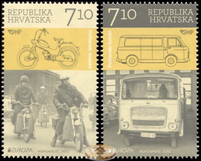 Хорватия. 2013. Почтовый транспорт (Серия. MNH OG)