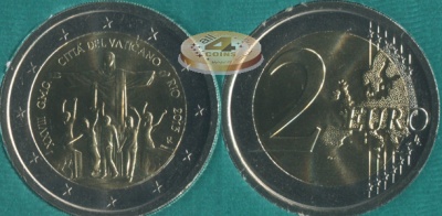 Ватикан. 2 евро. 2013 (Unc. Биметалл. Буклет)