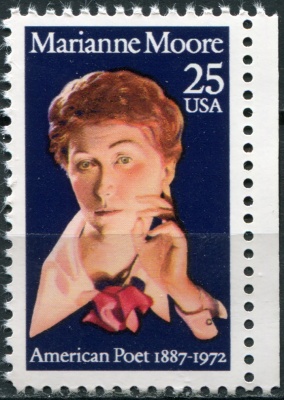 США. 1990. Марианна Мур (1887-1972), поэтесса (Почтовая марка. MNH OG)
