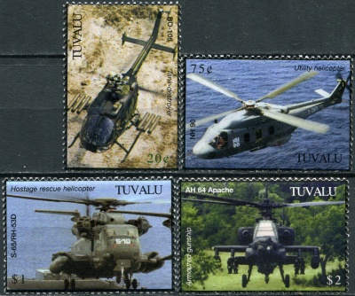 Тувалу. 2007. 100-летие первого полета на вертолете (Серия. MNH OG)