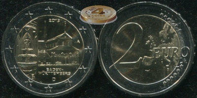 Германия. 2 евро. 2013.A (Unc. Биметалл)