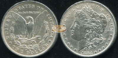 США. 1 доллар. 1884.O (Unc/aUnc. Серебро)