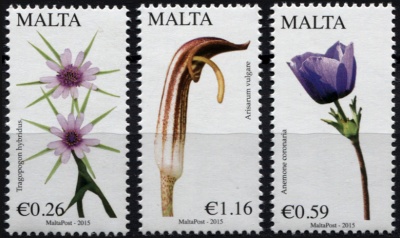 Мальта. 2015. Мальтийская флора (Серия. MNH OG)