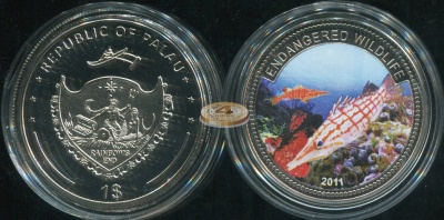 Палау. 1 доллар. 2011 (Proof. Эмаль)