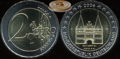 Германия. 2 евро. 2006.A (Unc. Биметалл)