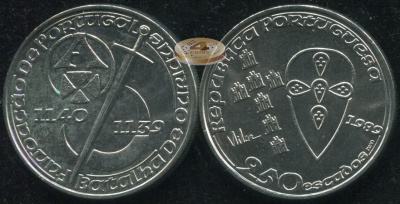 Португалия. 250 эскудо. 1989 (Unc)