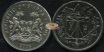 Сьерра Леоне. 1 доллар. 2006 (Unc)