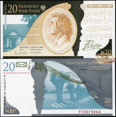 Польша. 20 злотых (Unc. Буклет) 2009