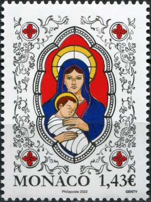 Монако. 2022. Рождество (Почтовая марка. MNH OG)