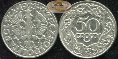 Польша. 50 грошей. 1923 (VF)