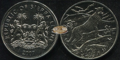 Сьерра Леоне. 1 доллар. 2007 (Unc)